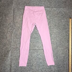 Honey Women Pink High Waisted Scrunch Butt Yoga Leggings Size Large Athleisure